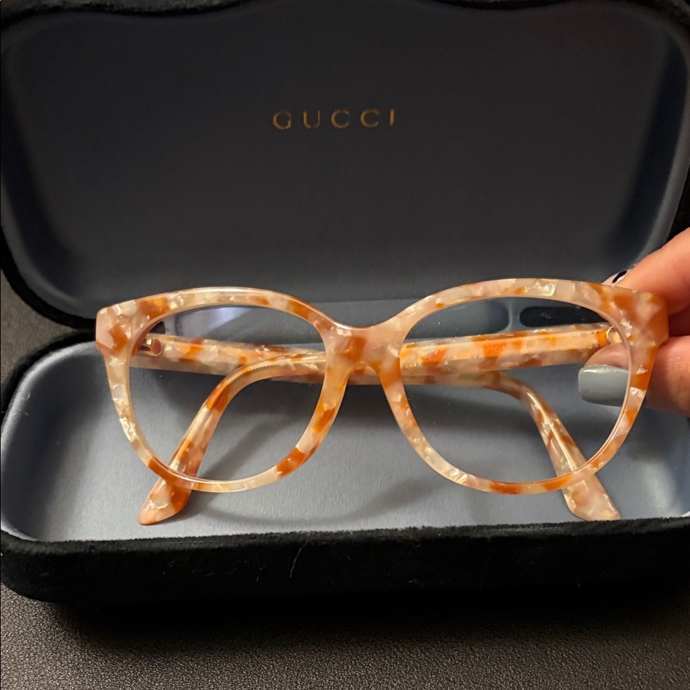 Gucci Women's eyeglasses- Brown and Cream - Picture 3 of 10